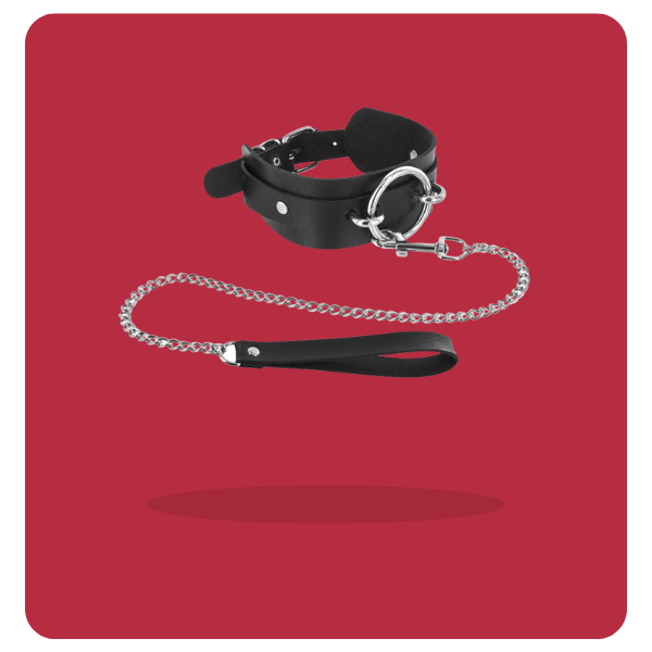 Collier Fétiche SM De Soumission Saskia Rouge - Bijou Neuf, Couleur Rouge Intense, Sans Marque