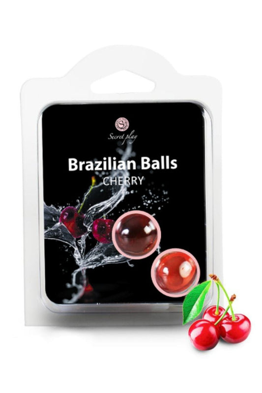 2 boules brésiliennes Brazilian Balls parfumé cerise - Secret play