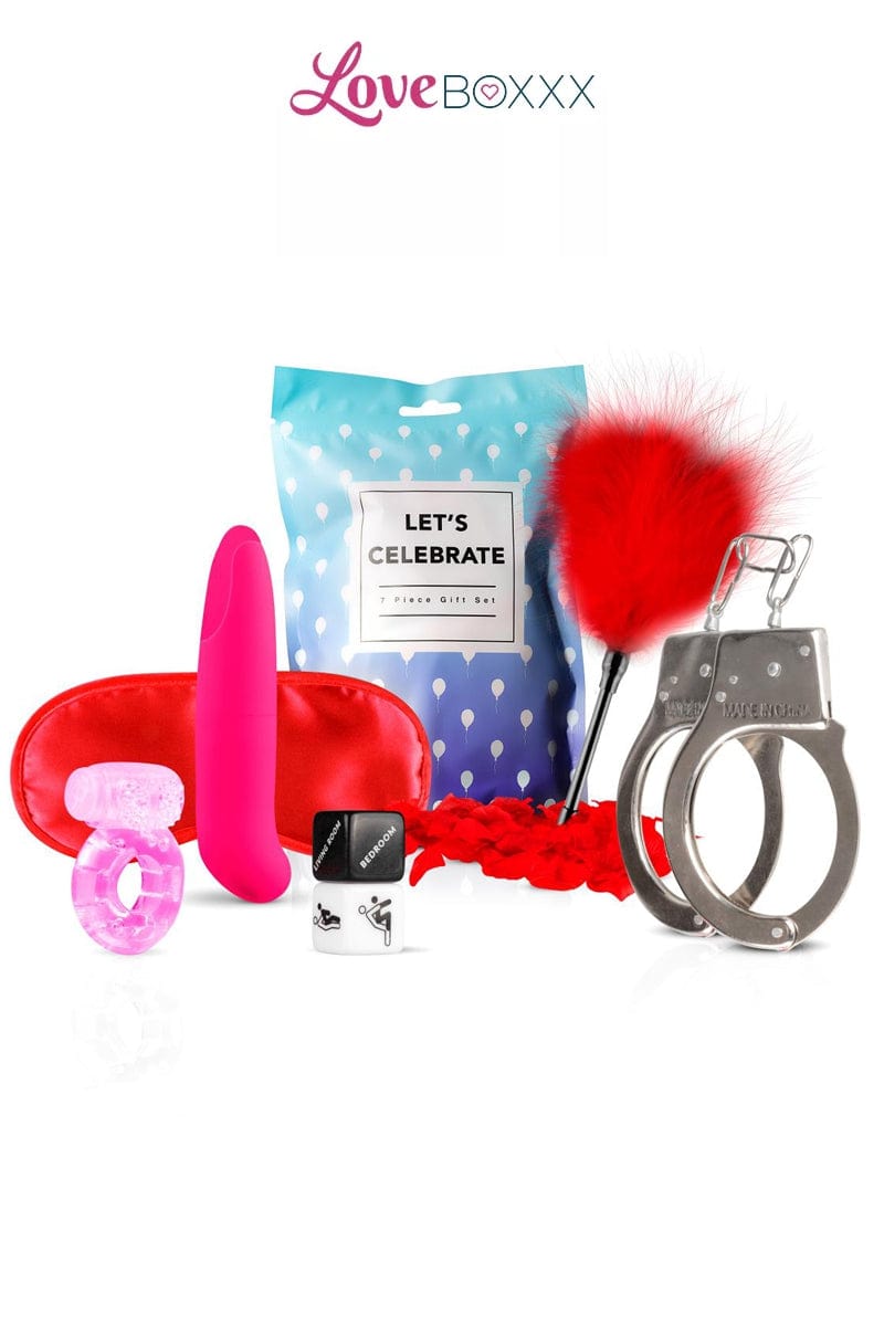 Coffret coquin 7 accessoires Let's Celebrate - Loveboxxx
