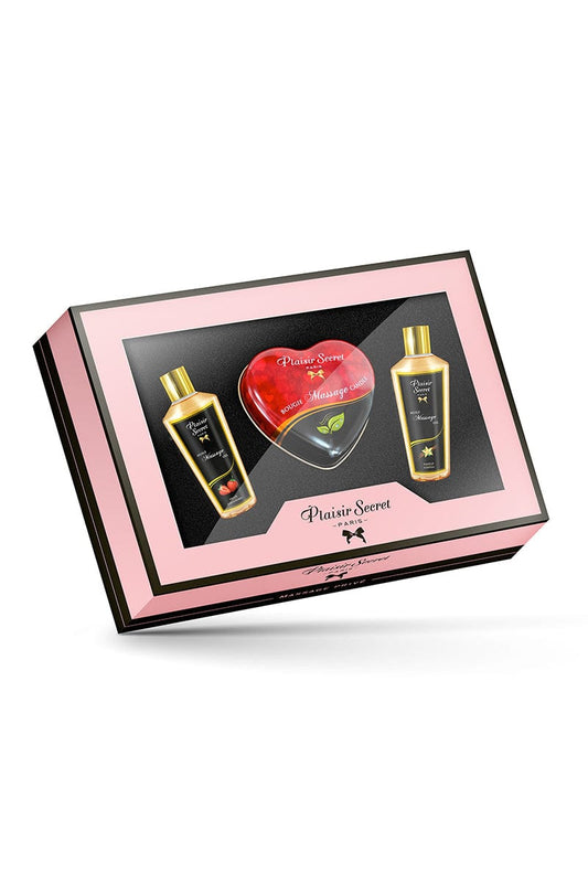 Coffret massage privé 3 accessoires - Plaisir Secret