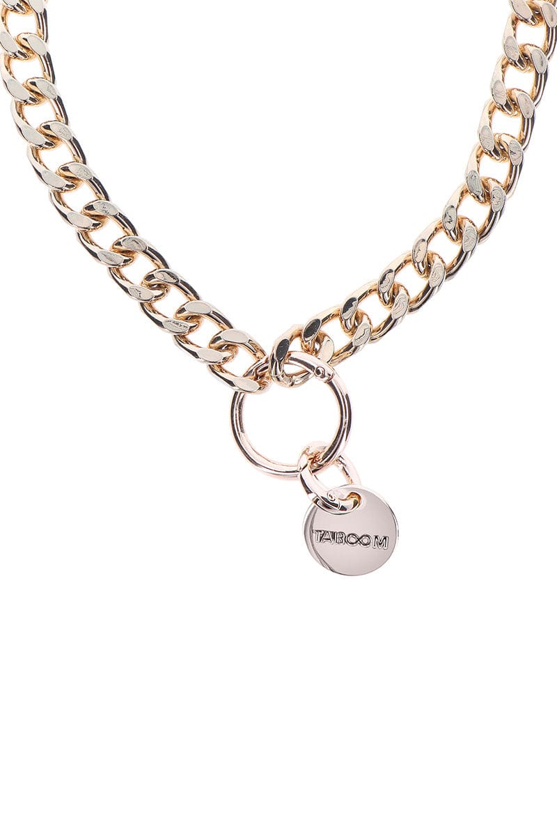 Collier BDSM en métal sans nickel Statement - Taboom