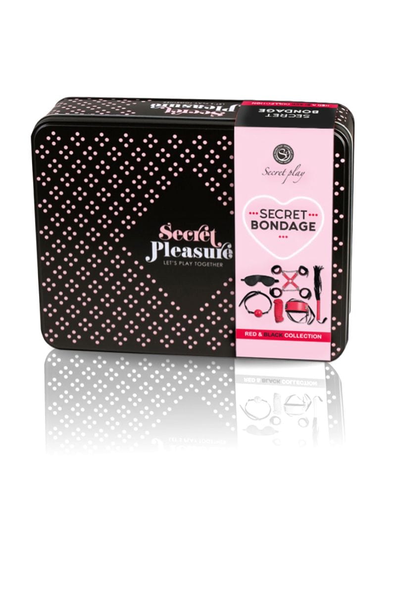 Copie de Kit 8 accessoires BDSM rouge - Secret Play