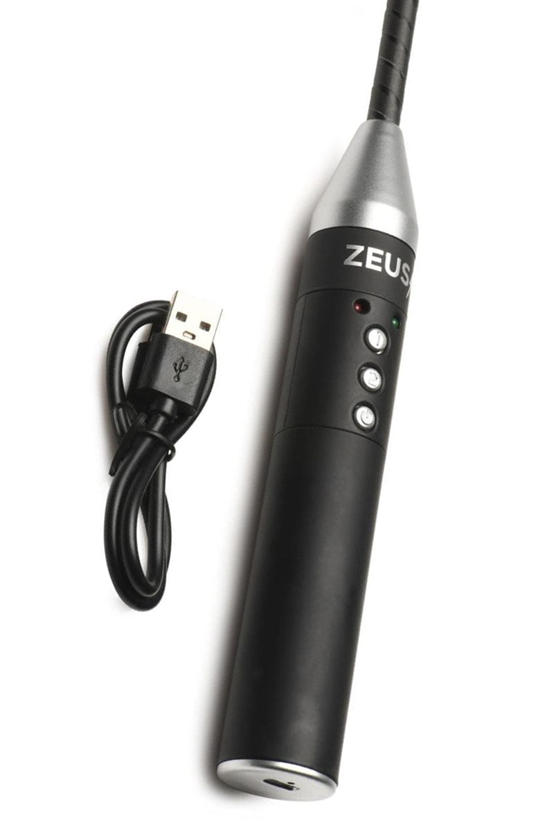 Cravache noire à Électro-Stimulation - Zeus Electrosex