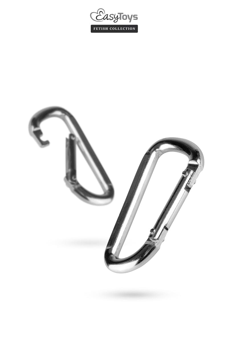 Fixation Clip Mousqueton en inox accessoire BDSM - Easytoys Fetish Collection