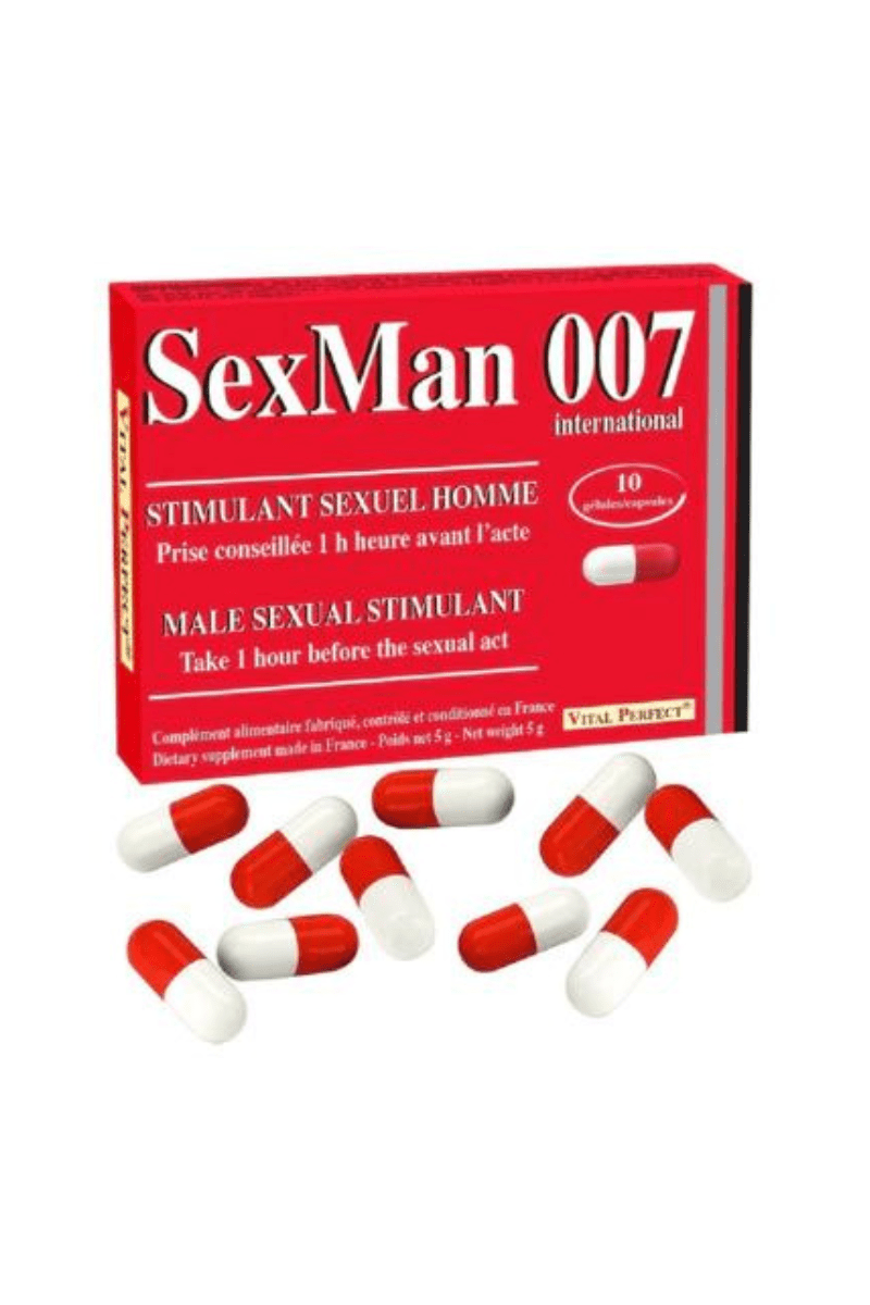 Gélules Aphrodisiaque SexMan 007 (x10) - Vital Perfect