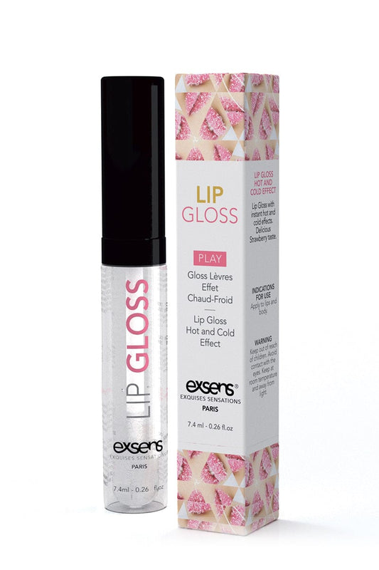 Gloss pour fellation goût fraise effet chaud-froid Lip Gloss 7,4ml - Exsens
