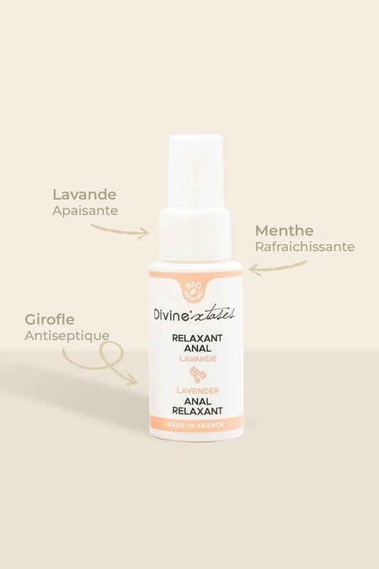 Lubrifiant intime bio relaxant pour pénétration anale douce 50ml - Divinextases