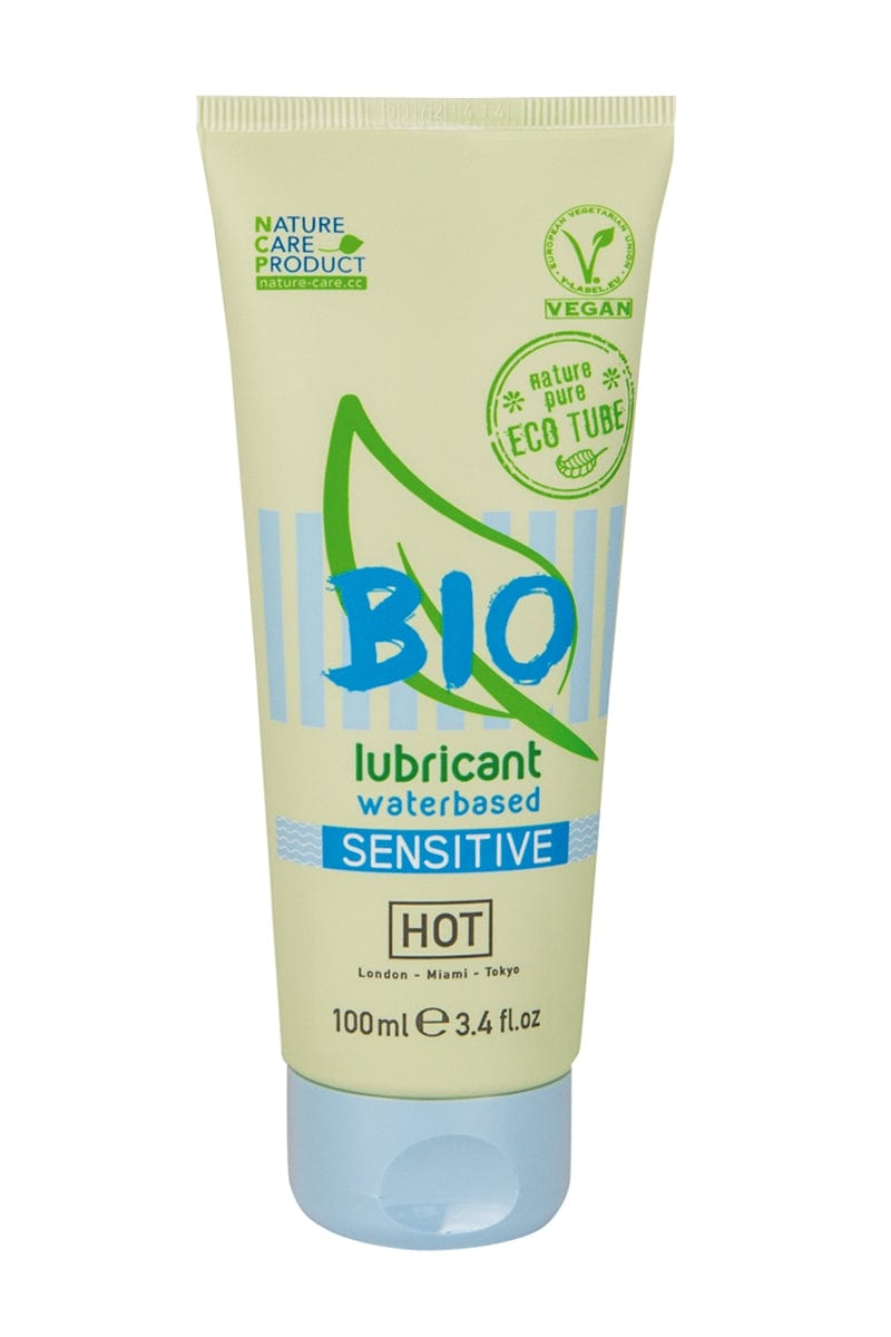 Lubrifiant intime preservatifs et sextoys bio et végan Sensitive 100ml - HOT