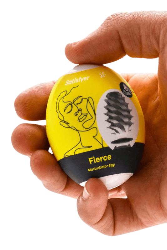 Masturbateur oeuf manchon en TPE pour homme Egg Fierce 7cm - Satisfyer