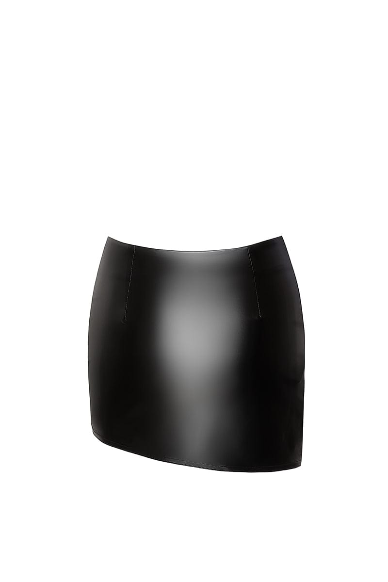 Mini jupe noire en wetlook Legacy F305 - Noir Handmade