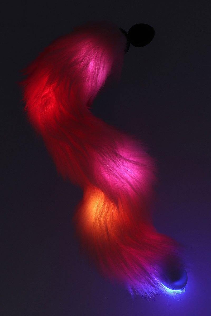 Plug anal lumineux Licorne avec queue led - Taboom