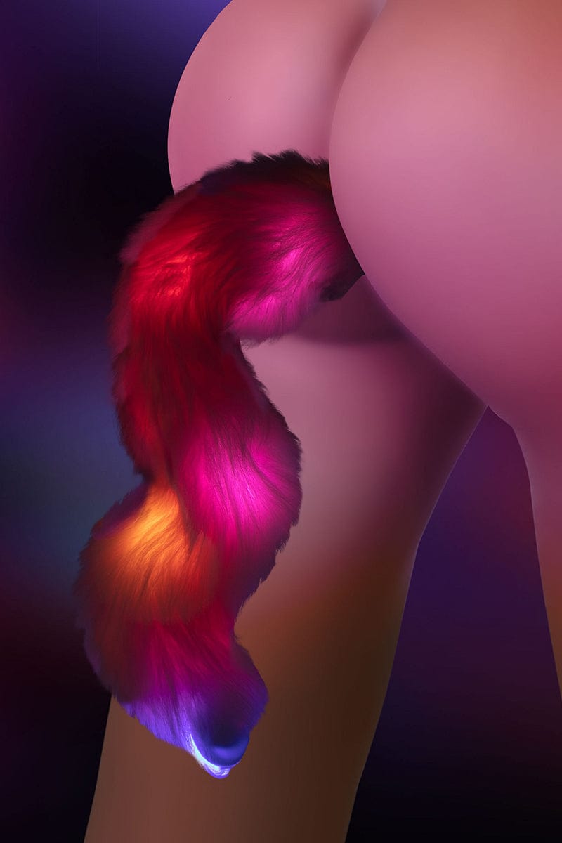 Plug anal lumineux Licorne avec queue led - Taboom