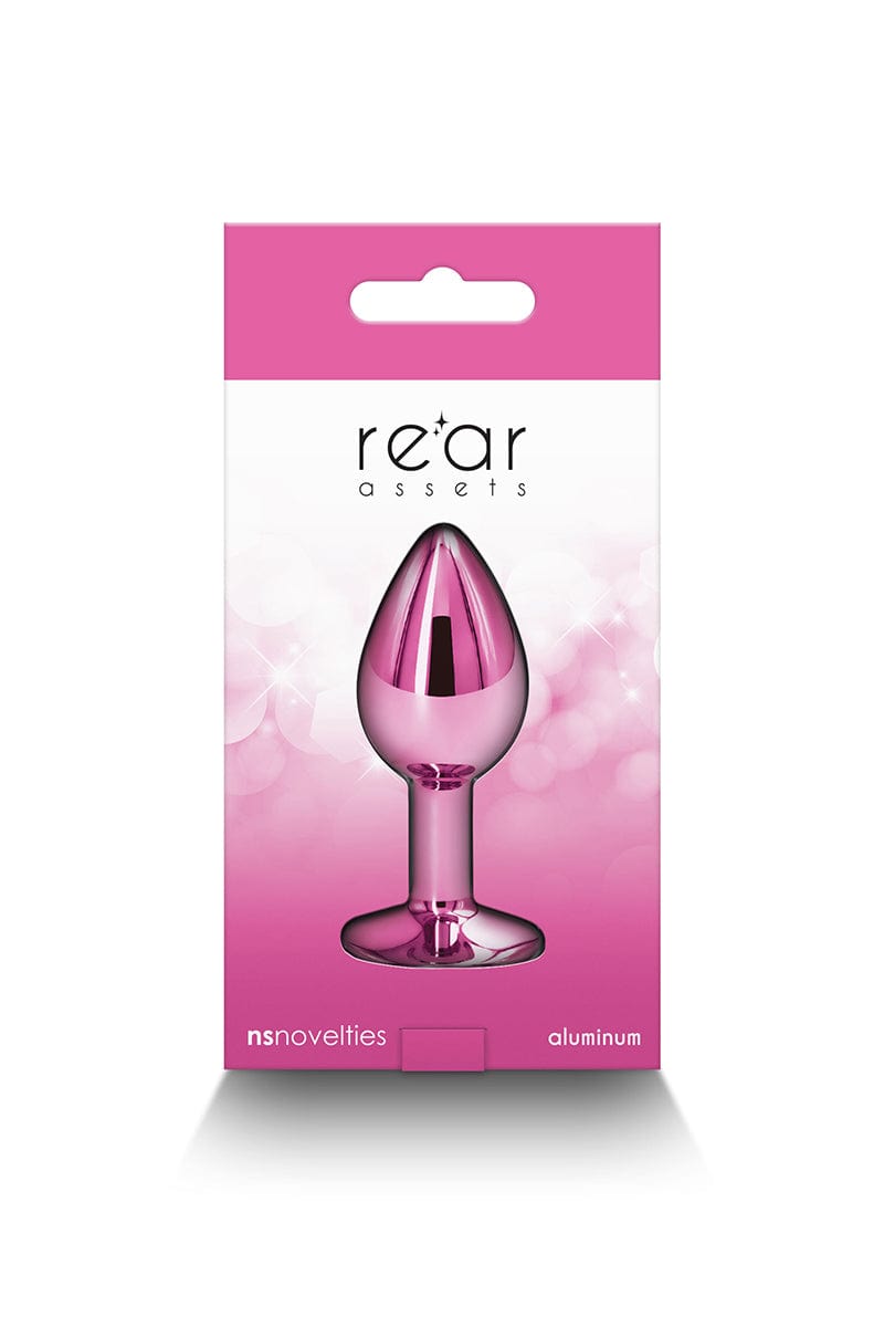 Plug bijou aluminium chromé rose S - NS Novelties