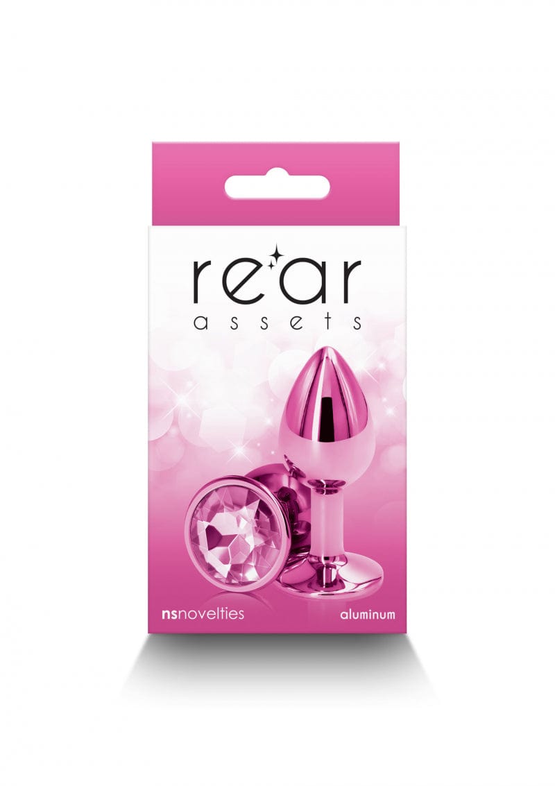 Plug bijou aluminium chromé rose S - NS Novelties