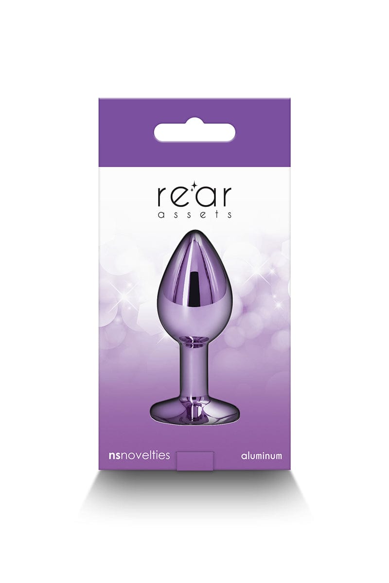 Plug bijou aluminium chromé violet S - NS Novelties