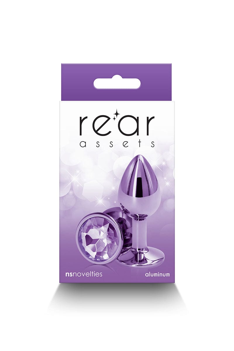 Plug bijou aluminium chromé violet S - NS Novelties
