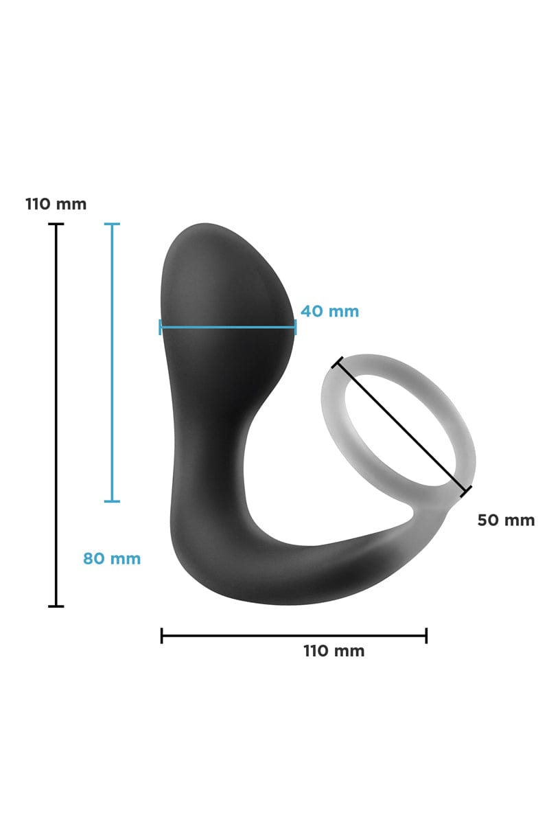 Plug prostatique avec cockring Renegade Slingshot - NS Novelties