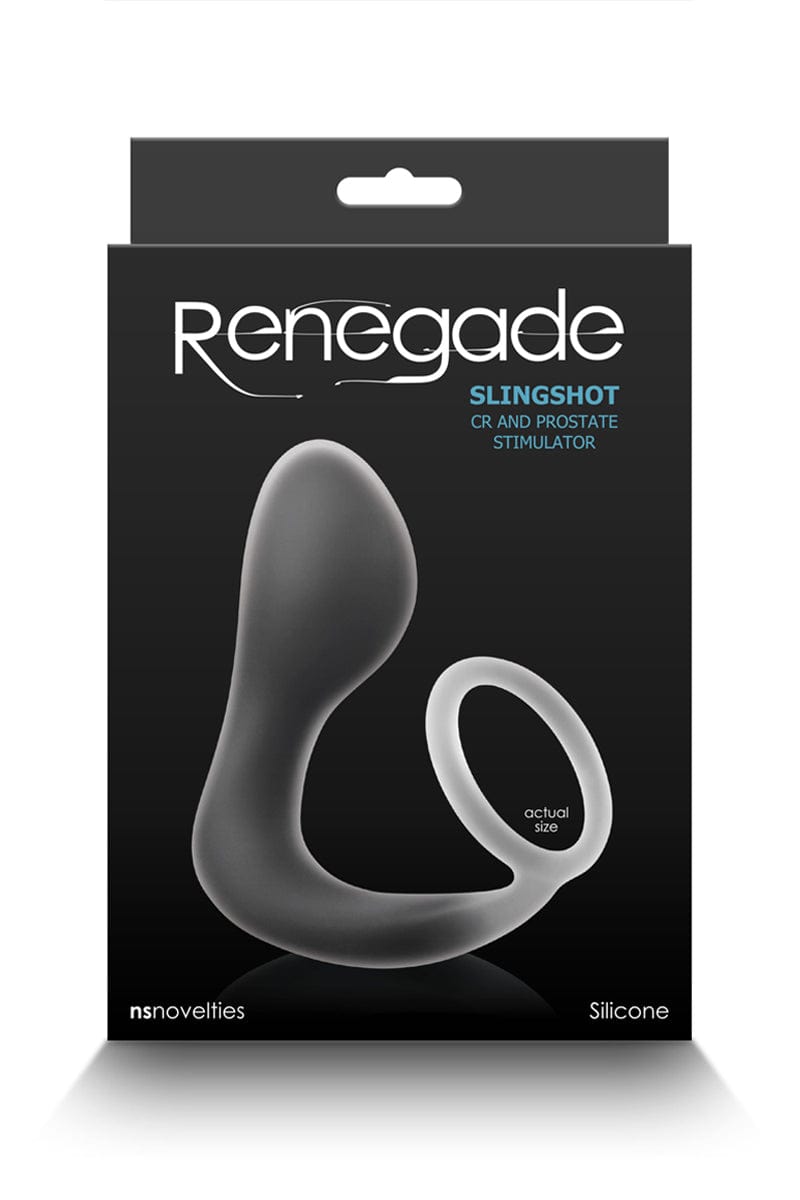 Plug prostatique avec cockring Renegade Slingshot - NS Novelties