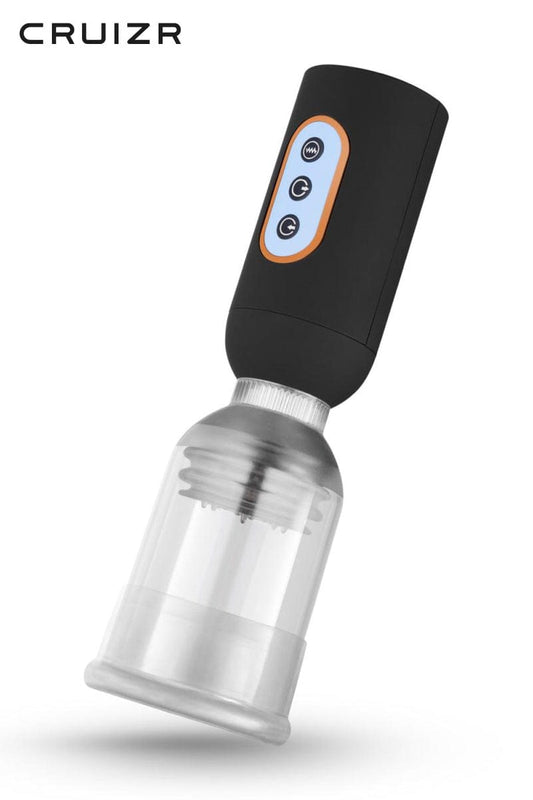 Pompe à pénis succion + stimulation par vibration 5 vitesse CS07 - CRUIZR