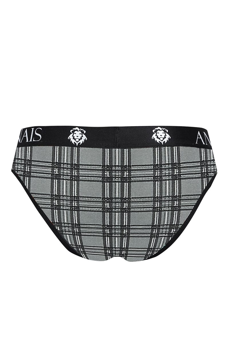 Slip gris à carreaux pour homme Balance - Anaïs for Men