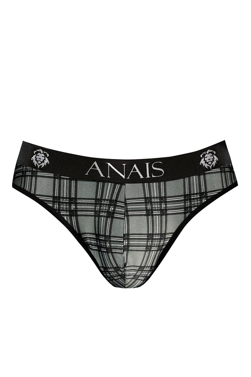 Slip gris à carreaux pour homme Balance - Anaïs for Men