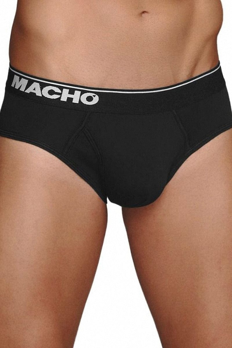 Slip noir pour homme MC088 - Macho S