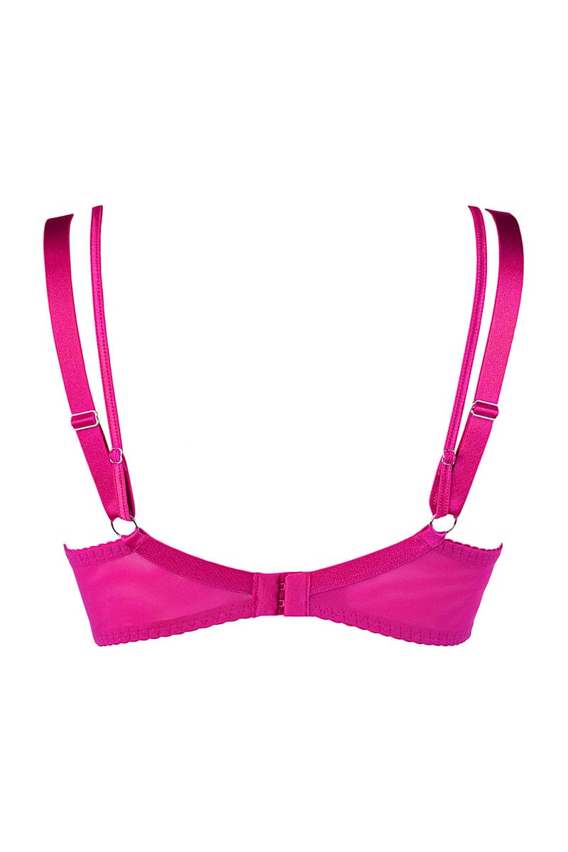 Soutien-gorge tulle et broderies Rose V-10251 - Axami