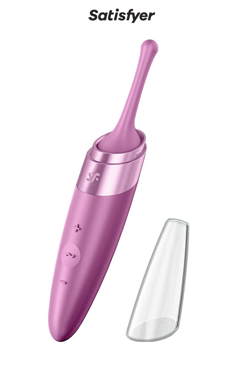 Stimulateur 12 modes de vibrations Twirling Delight Framboise - Satisfyer
