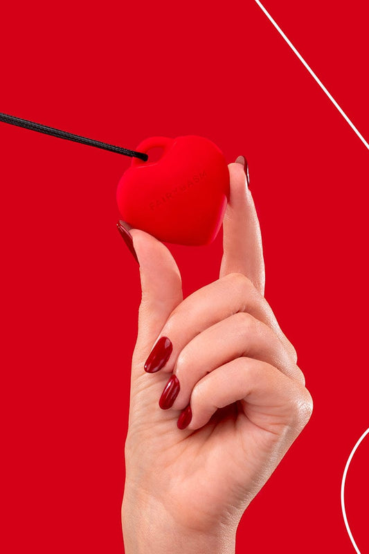 Stimulateur pendentif coeur PleasureStone rouge - FairyGasm
