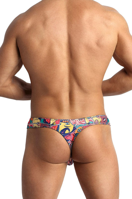 String sexy pour homme à motifs Comics - Anaïs for Men