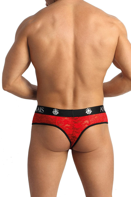 String sexy rouge à dentelle pour homme Brave - Anaïs for Men