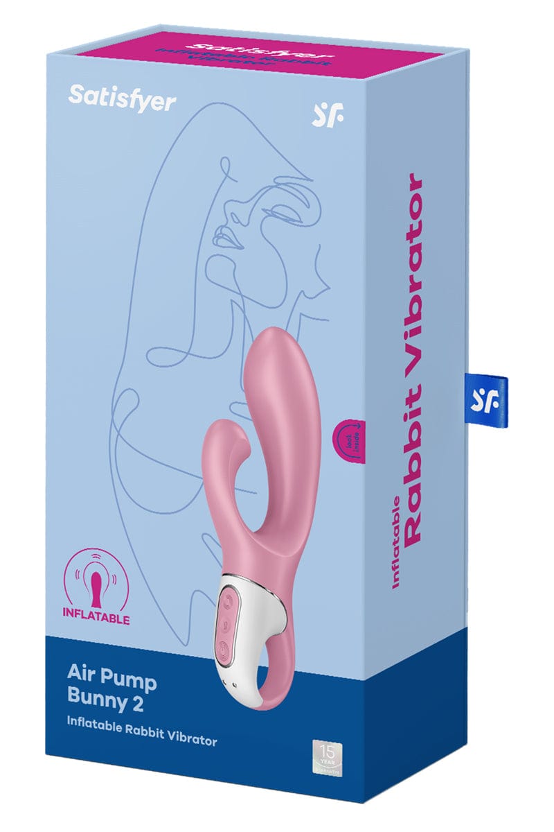 Vibromasseur rabbit gonflable Air Pump Bunny 2 rose - Satisfyer