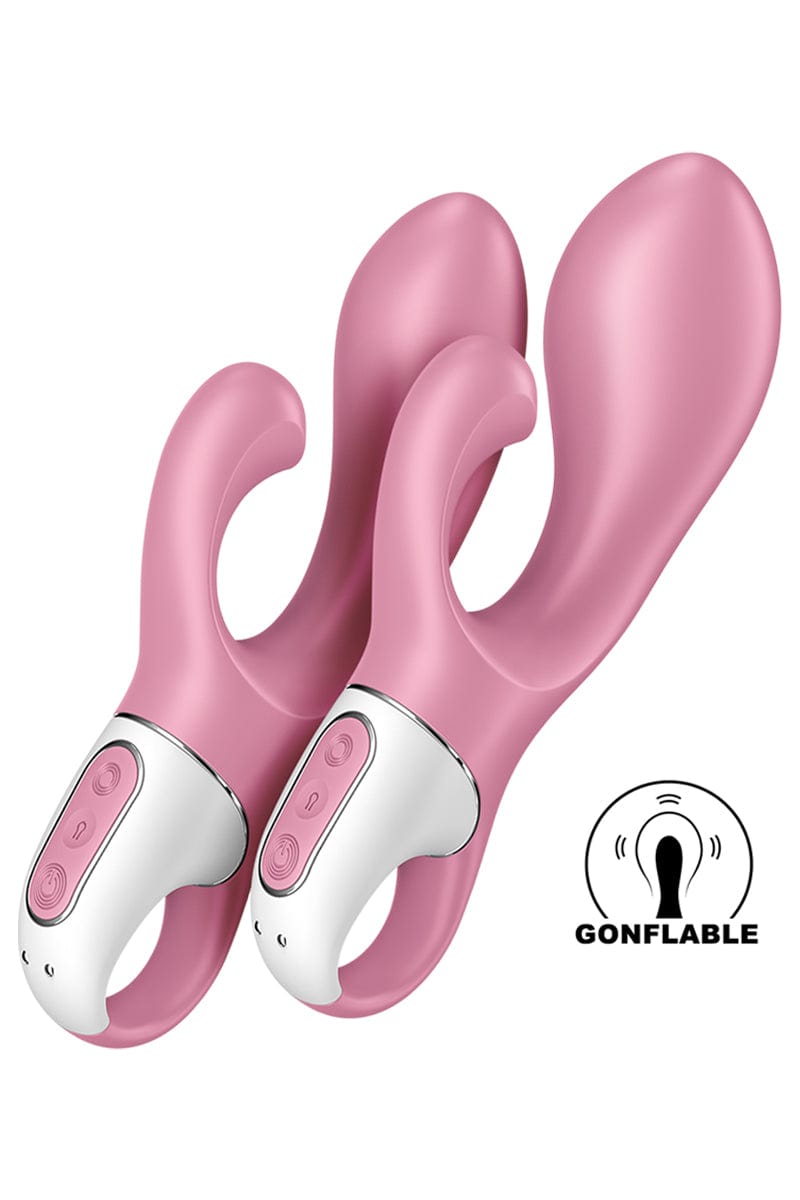 Vibromasseur rabbit gonflable Air Pump Bunny 2 rose - Satisfyer