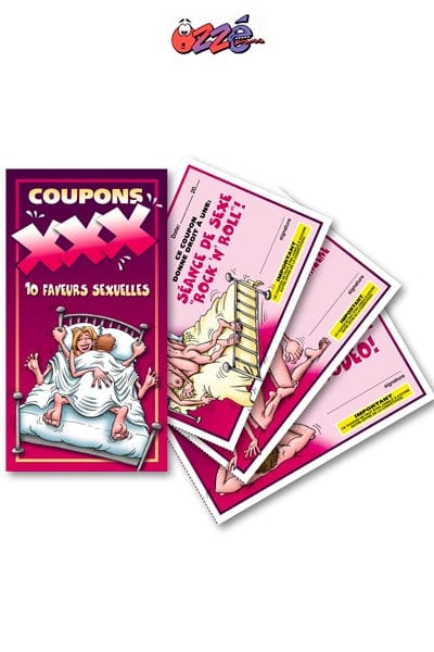 10 coupons avec défis et faveurs sexuels pour couple coquin XXX - Ozzé