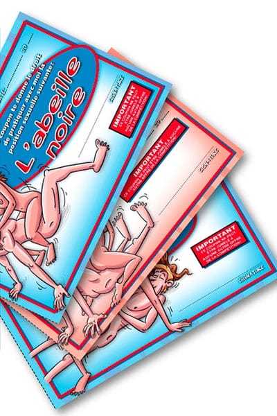 10 coupons de positions sexuelles idéal cadeau pour couple coquin - Ozzé