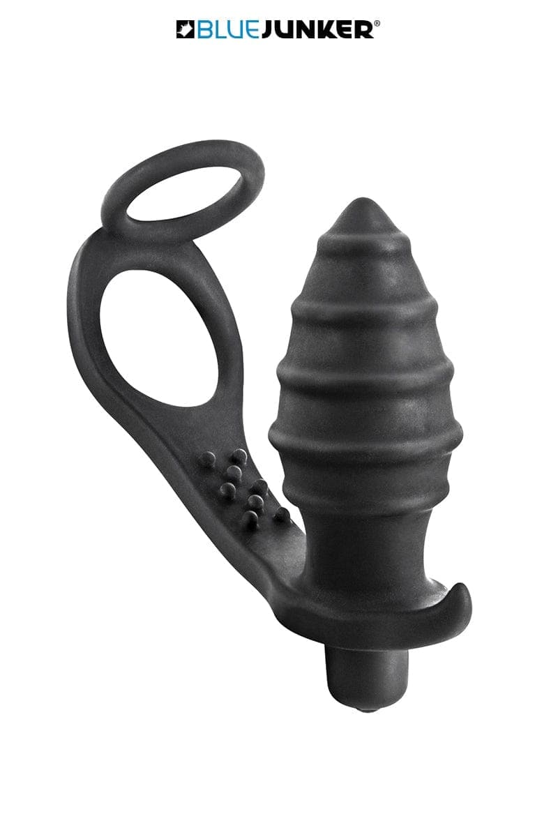 Vibrierender Analplug und doppelter Penisring aus weichem Silikon Bl Only Love Vibrierender Analplug und doppelter Penisring aus weichem Silikon Bl Only Love