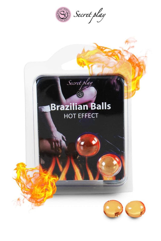 2 Brazilian Balls à base d'huile sensation chaleur hot - Secret play
