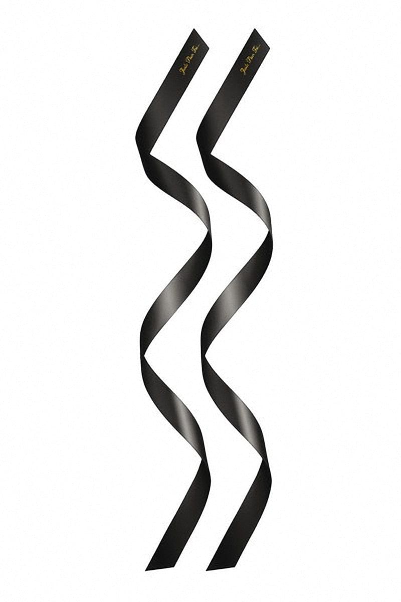 2 liens BDSM satin noir pour jeux d’attaches en couple - Sweet Caress