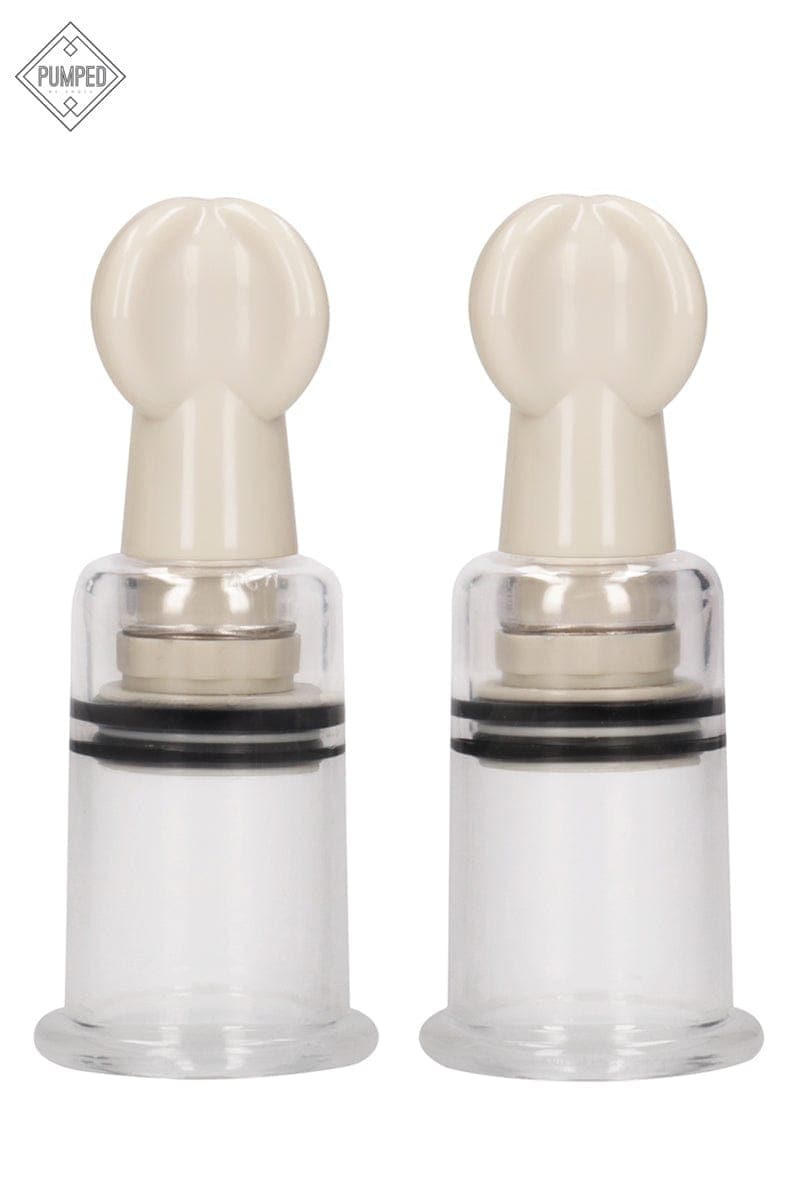 2 ventouses à tétons succion intense taille M diamètre 2,8cm - Pumped
