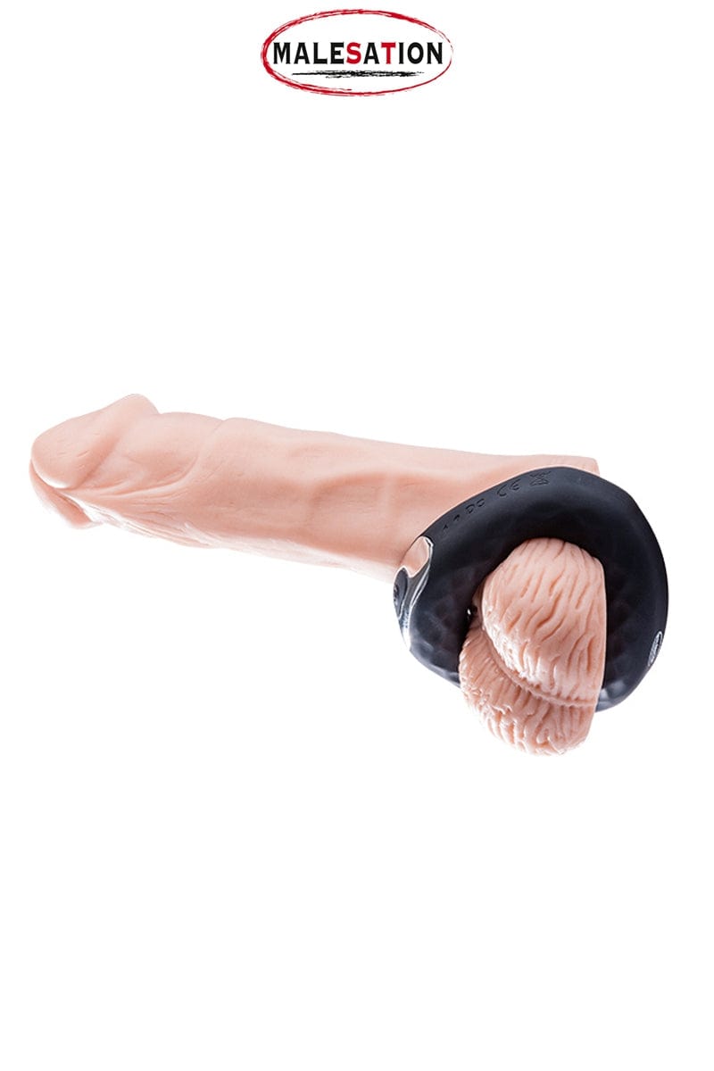 Anneau à bite 10 modes vibrant en silicone Spanning Ring - Malesation