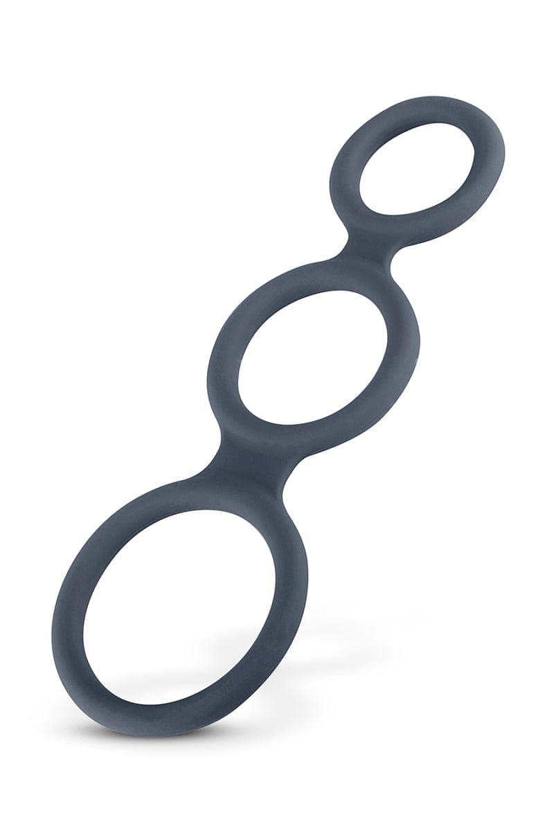 Anneau à pénis triple cockring en silicone extensible 3, 4, 5cm - Boners