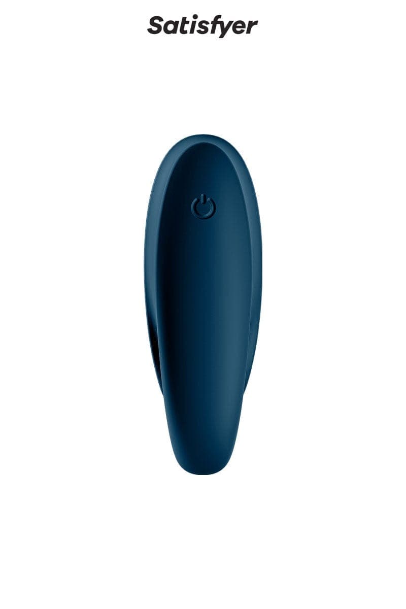 Anneau à penis vibrant double stimulation pour couple Cockring Incredible duo - Satisfyer
