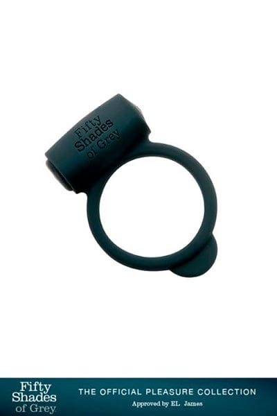 Anneau à pénis vibrant en silicone lisse pour couple - Fifty Shades Of Grey