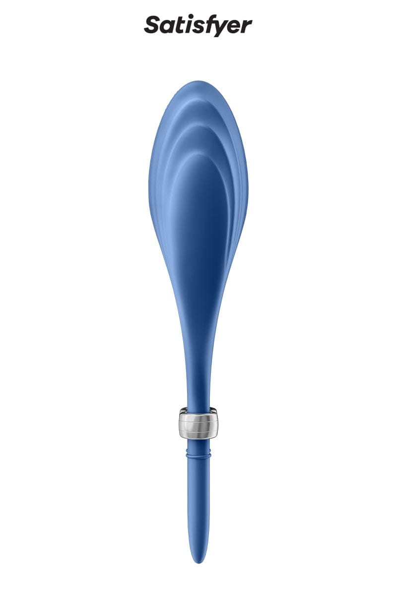 Anneau à pénis vibrant stimulation sanguine Duelist bleu - Satisfyer