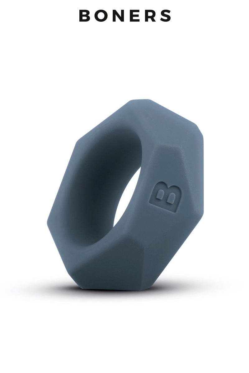 Anneau de pénis en silicone extensible forme de diamant 3,2cm interne - Boners