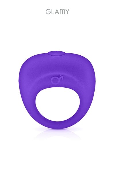 Anneau de pénis vibrant pour couple à piles en silicone étanche - Glamy