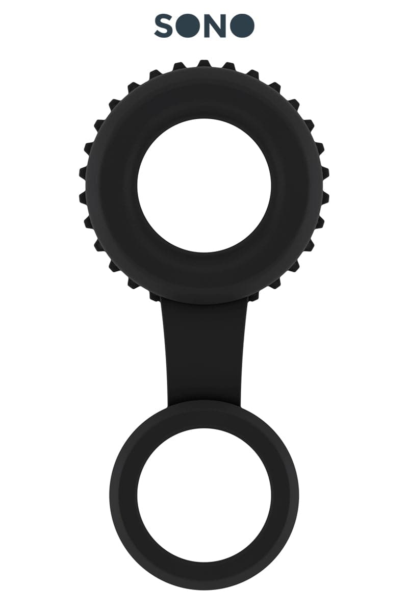 Anneau pénien avec ball strap intégrée en TPE souple et doux 47 - Sono