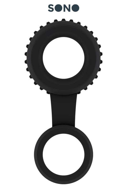 Anneau pénien avec ball strap intégrée en TPE souple et doux 47 - Sono