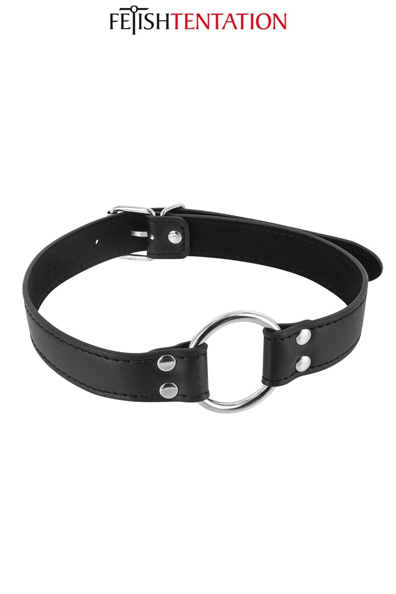 Baillon anneau écarteur de bouche réglable bdsm - Fetish Tentation