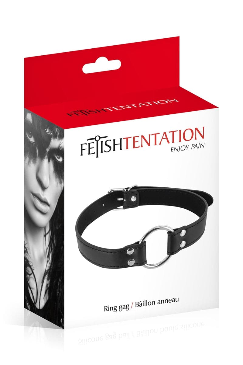 Baillon anneau écarteur de bouche réglable bdsm - Fetish Tentation